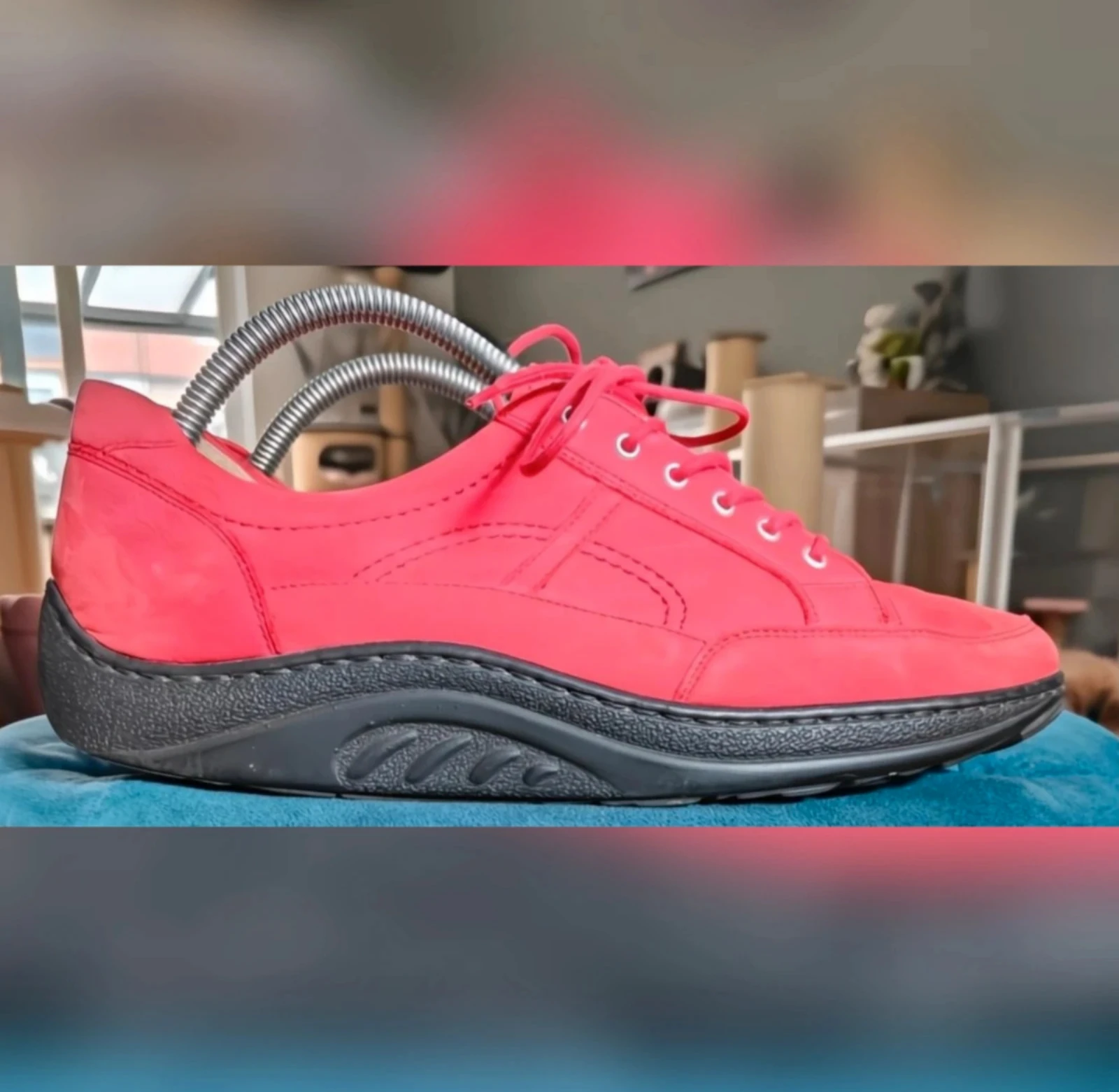 Red comfort sneakers women Waldläufer size 40.5 – photo 3